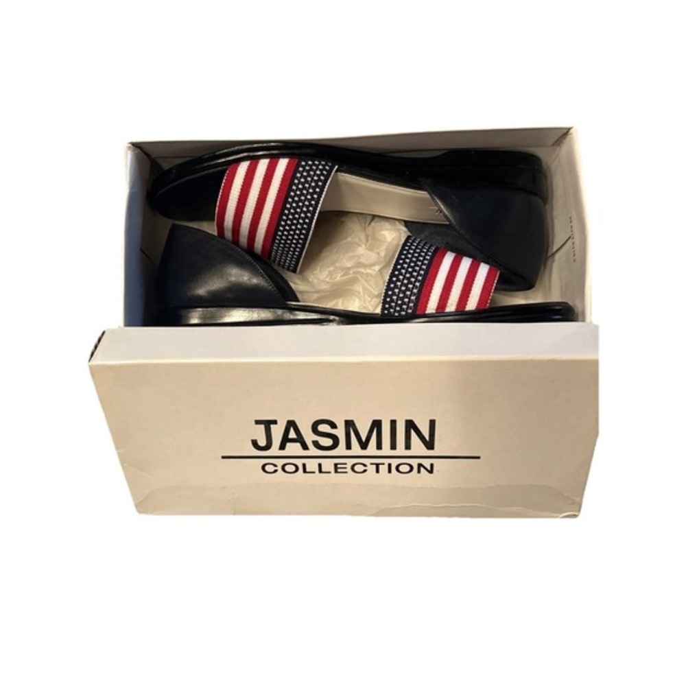Jasmin American Flag Sandals Womens Slip On Loafer Size 11 NIB VTG Rare - Picture 6 of 6